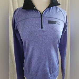 PINK Victoria's Secret purple quarter zip. EUC no flaws.